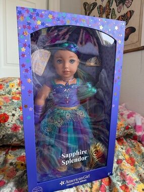 American Girl Sapphire Splendor Doll Swarovski Collector Edition New In Box